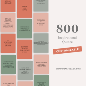 800 Customizable Inspirational Quotes
