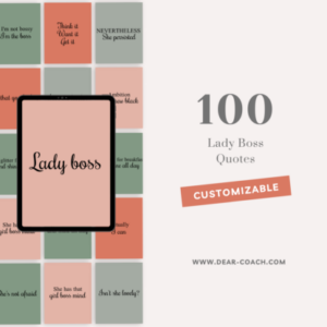 100 Customizable Lady Boss Quotes